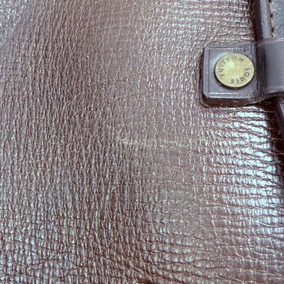 Louis Vuitton Vintage Utah Brown Leather Sac Weekender Travel Bag - Picture 10 of 16